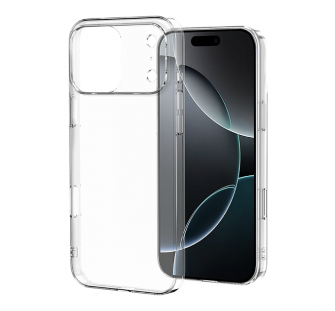 Чехол силиконовый для iPhone 17 Pro Max (Прозрачный)